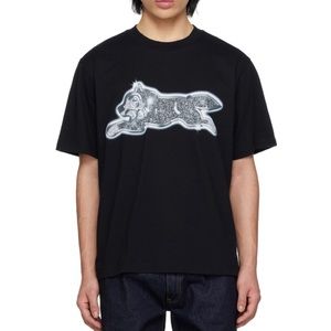 ICECREAM Black Iced Out Running Dog T-Shirt